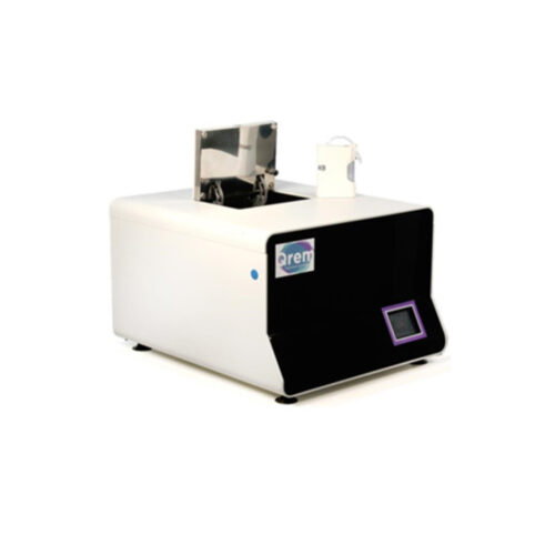 A QREM Cytokine device is in the centre of the image.